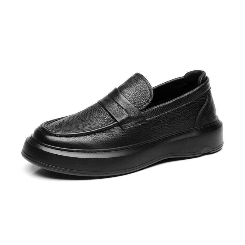 Men's Summer Loafers, New Soft Leather One-pedal Single Casual Leather Shoes, Business First-layer Cowhide Versatile Models