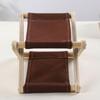 UV Resistant Folding Wooden Beach Pillow Compact Neck Support Pillow  For Sleeping Picnic