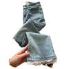 Plus Size Women's High Waist Retro Lace Trim Cropped Flare Jeans - Spring 2026 Collection