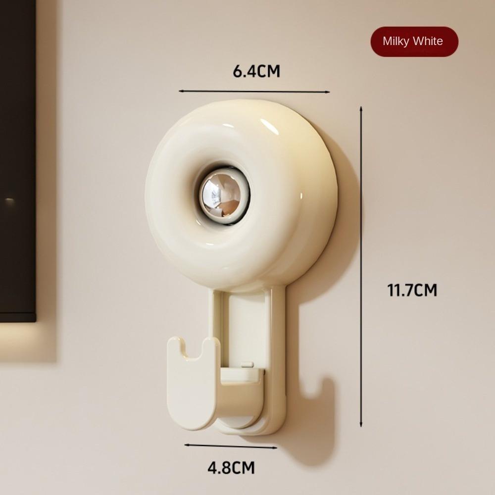 

Punch-Free Suction Cup Hooks Wall Mounted Strong Load-Bearing Bathroom Towel Holder Coat Hanger for Kitchen Bathroom Accessories бежевый