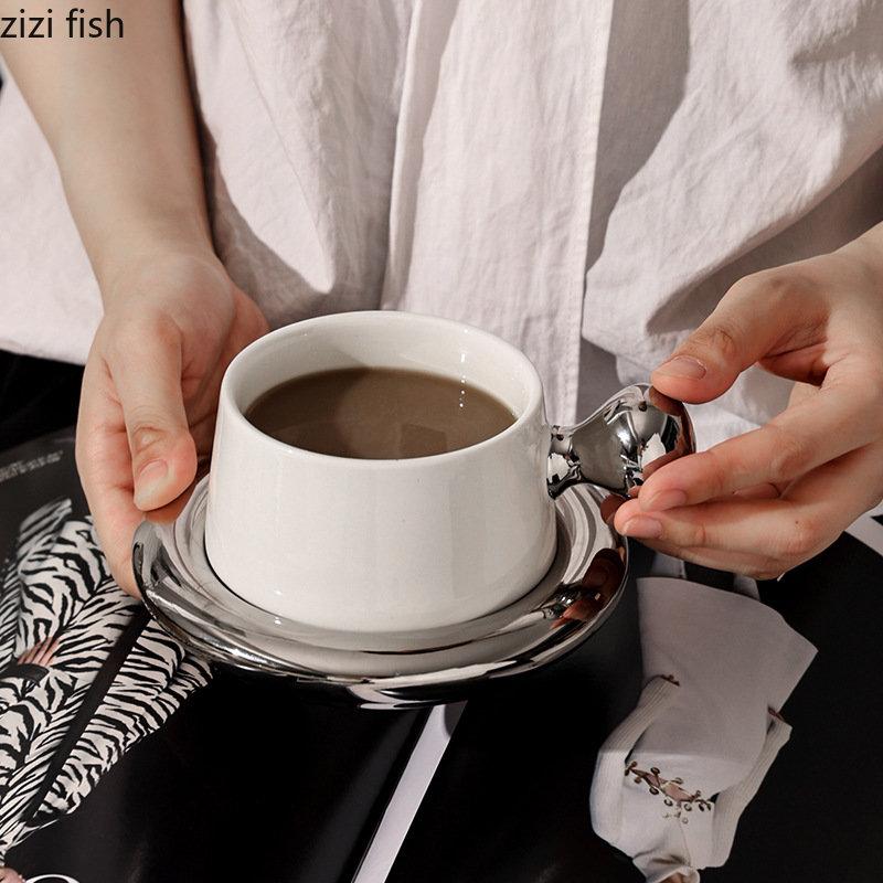 230ml keramický hrnek s nádobím Odpolední čaj Hrnek na kávu Šálek na mléko Šálek na vodu Šálky na čaj Šálky na kolu Šálky pro domácnost Čajová sada Výrobky pro domácnost