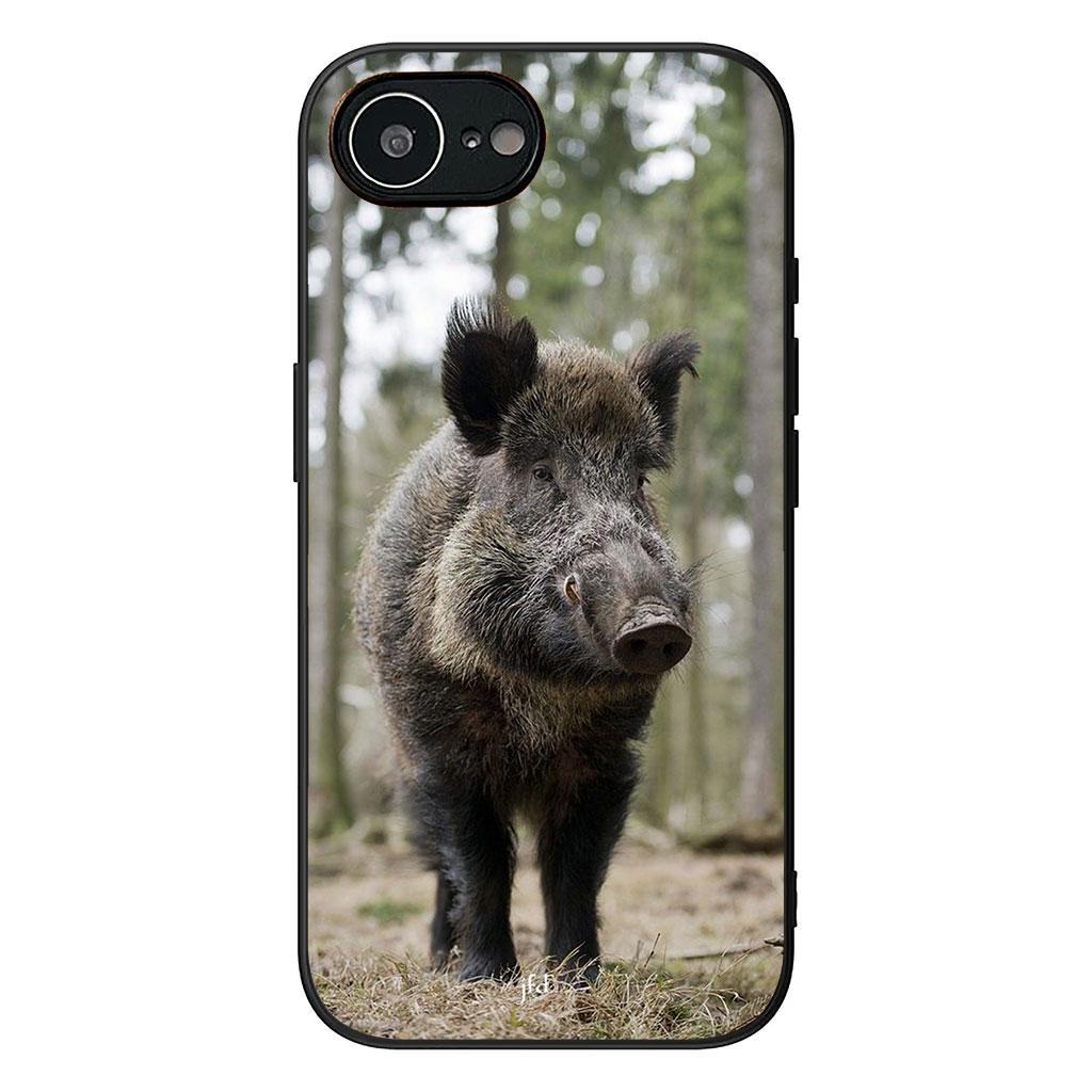 Schwein Wildschwein Wolf Handyhülle Case für Samsung Galaxy S25 S24 S22 S23 FE Ultra Plus A56 A05 A06 A15 A16 A55 S7 Edge Hülle