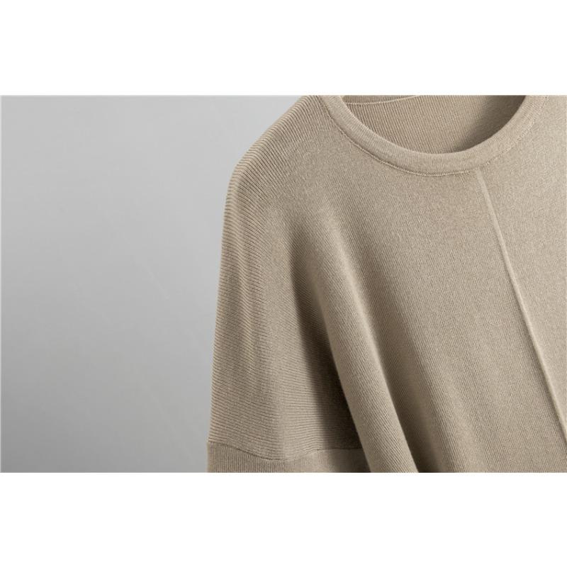 Knitted Wide Leg Trousers Sweater Suit Women's Spring and Autumn Plus Size Loose Fashion Temperament Pant Suit