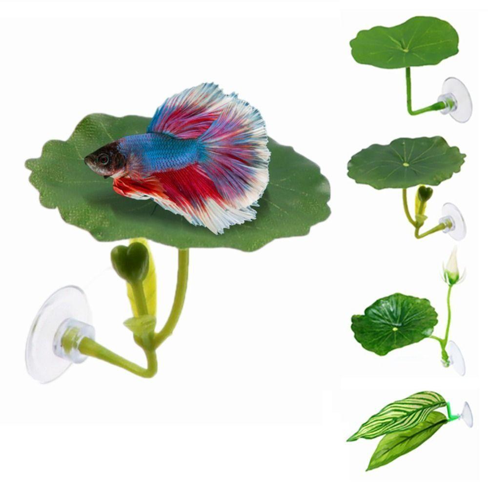 Simulated Lotus Leaves/Artificial Leaf Betta Fish Rest Leaf Betta Fish Play Relax Hide Leaf