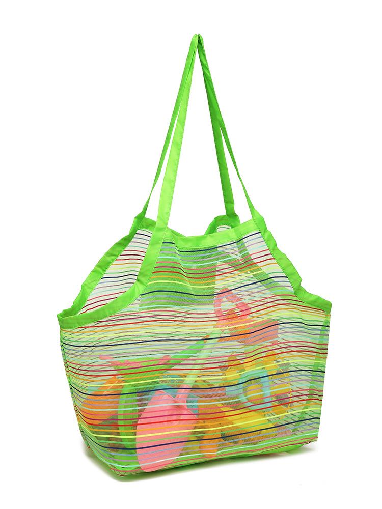 Kids' Extra Large Colorful Mesh Beach Toy Bag