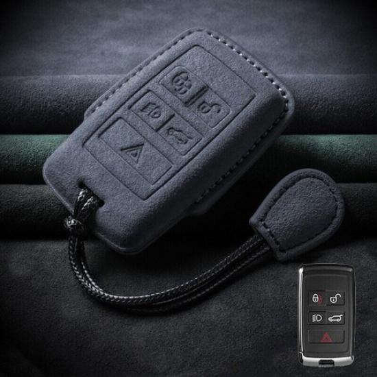 1Pcs Suede Leather Car Key Fob Case For Land Rover Range Rover Sport For Jaguar