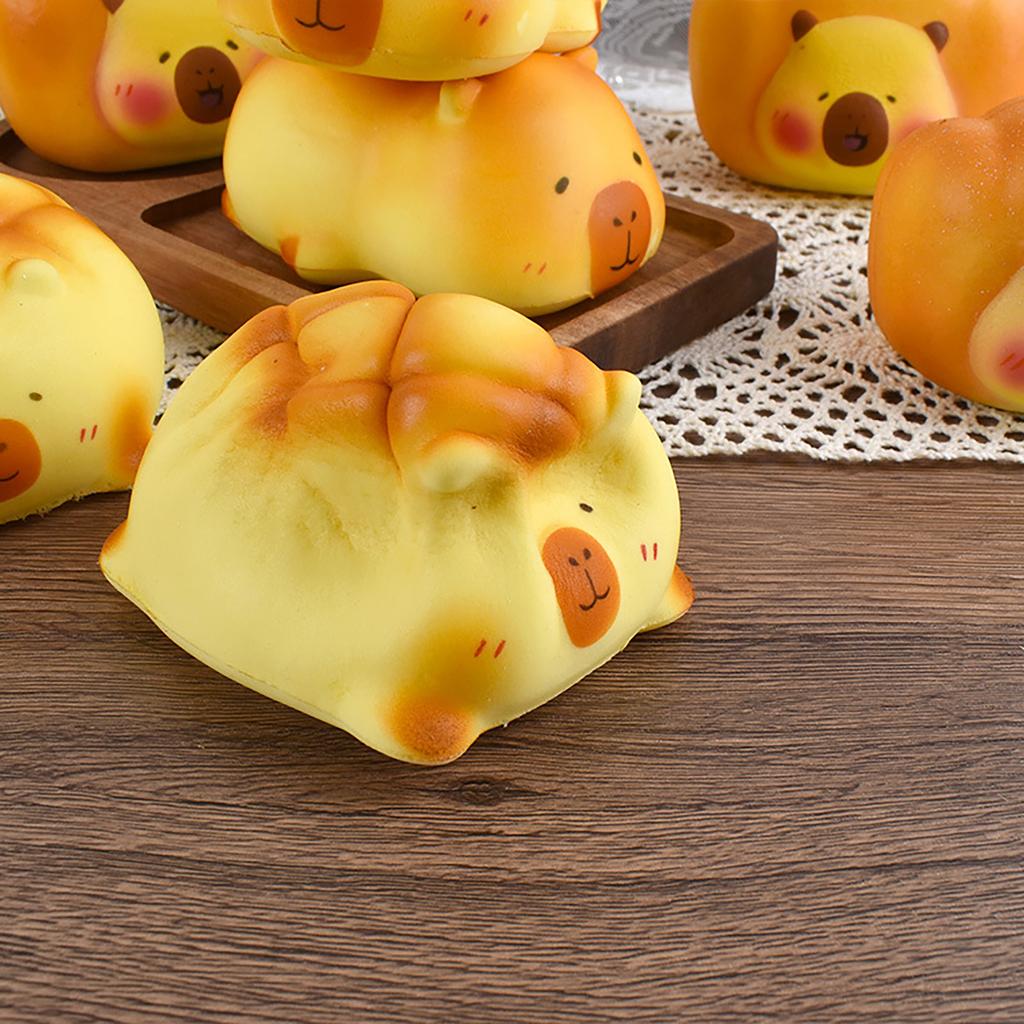 Slow rebound simulation bread decompression toy, pinching and playing cartoon decompression tool