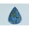 28X41X05MM Natural Shattuckite Pear Shape Cabochon Loose Gemstone 49Cts. D-131