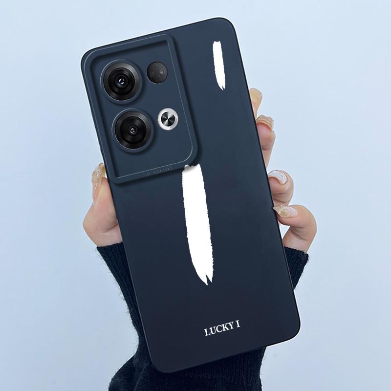 For OPPO Reno 8 Pro 5G Reno8 Reno8 Pro Plus Shockproof Phone Case Lucky Initial Letter Casing Silicone Soft Matte Back Cover
