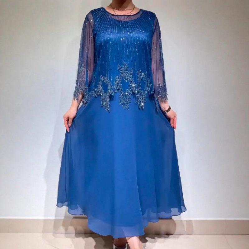 2025 Plus Size European & American Printed Fashion Dress