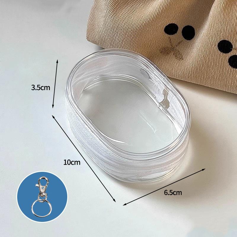 

Transparent Doll Storage Bag Plush Toy Out Bag PVC Transparent Cotton Doll Display Pouch Clear Storage Case Bag Decor Pendant
