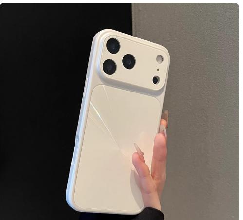 Luxury Laser Aurora CD Texture Phone Case For iPhone 17 Air 16 15 14 13 17 Pro Max Large Window Bumper Shockproof Non-Slip Cover
