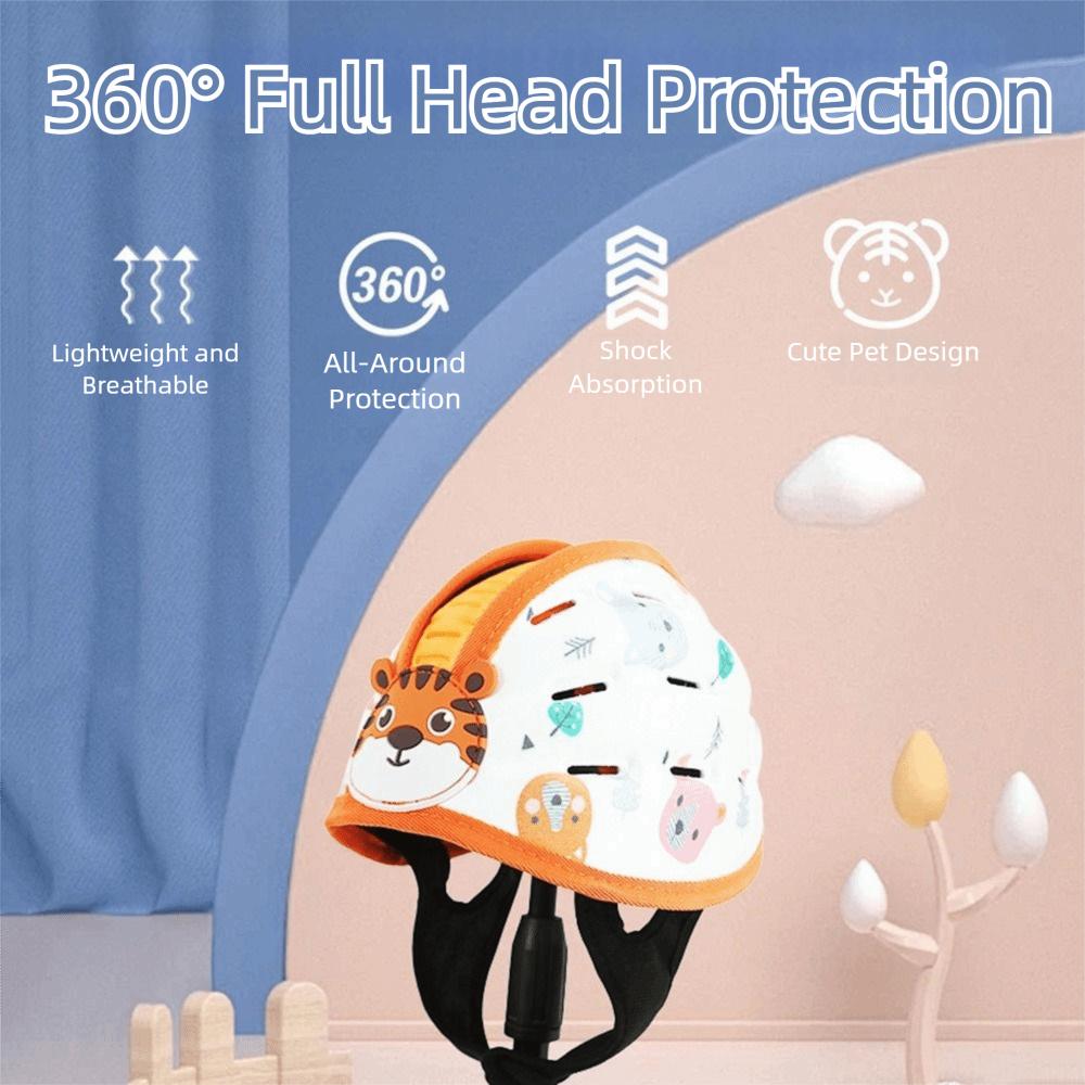 Breathable Baby Safety Hat Adjustable Toddler Safety Helmet Child Head Cushion  Crawling