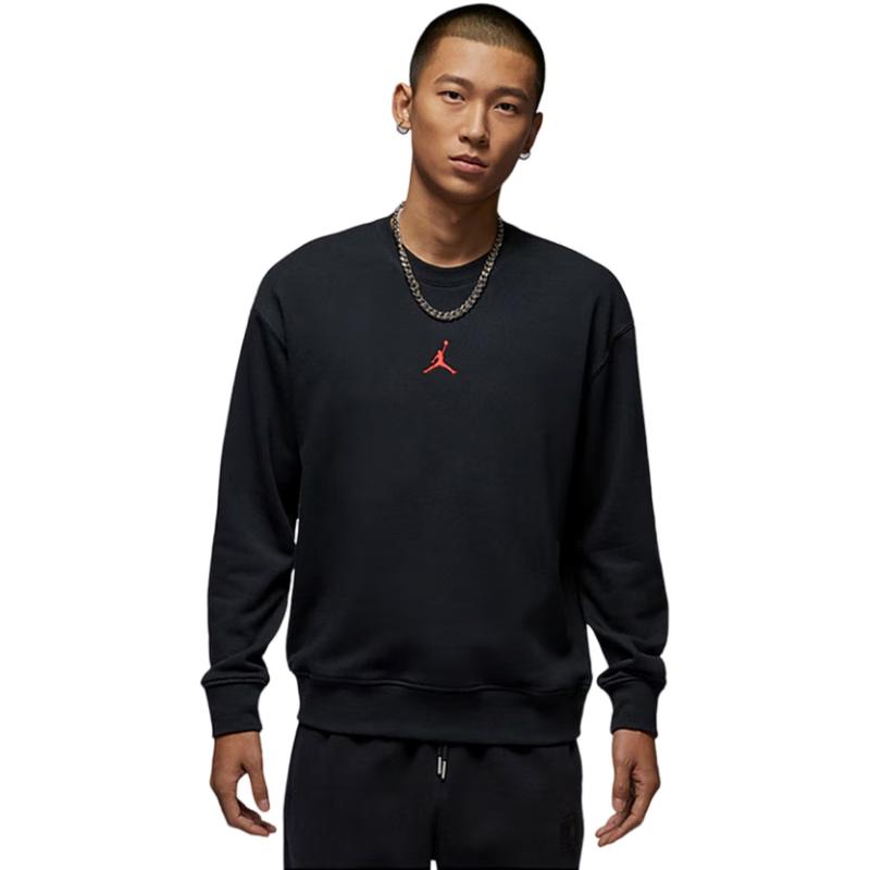 Jordan Men s Knit Patchwork Crewneck Sweatshirt IB5605-010 XL