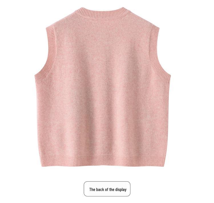 Women's Handmade Knit Sweater Vest - Layered Autumn/Winter Style