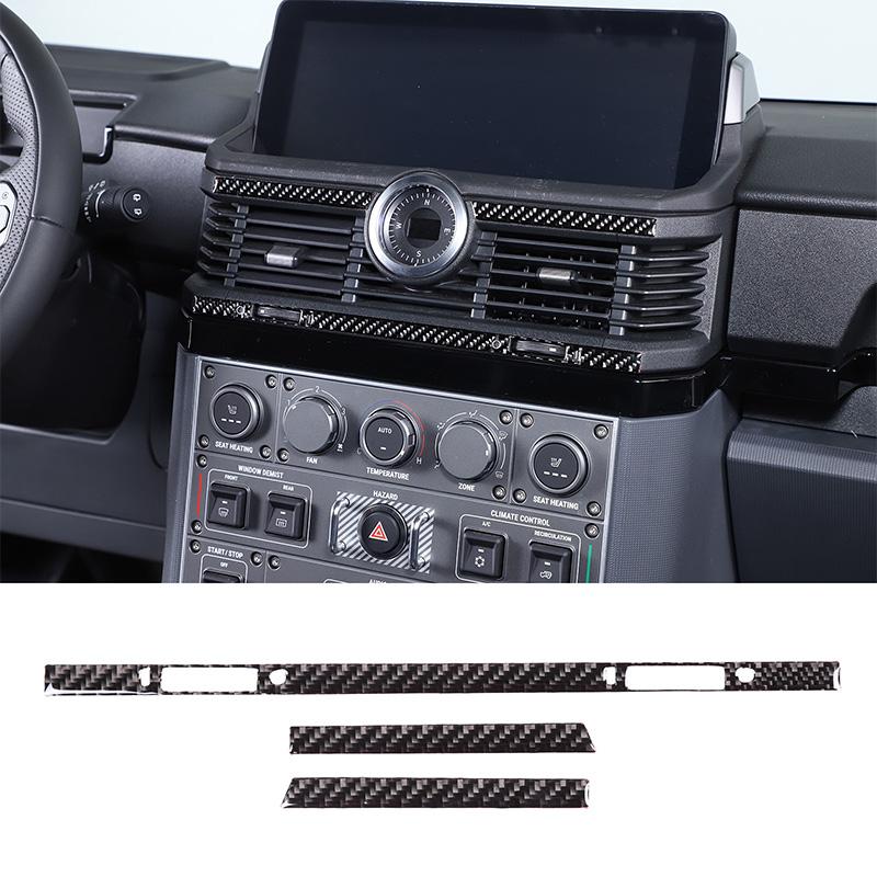Soft Carbon Fiber For INEOS Grenadier 2020-2025 Interior Kit Dashboard Console Gear Shift Panel Cover Decorative Stickers