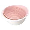 Eco-friendly Drain Basket Detachable Plastic Large Vegetable Washing Bowl Strainer for Home