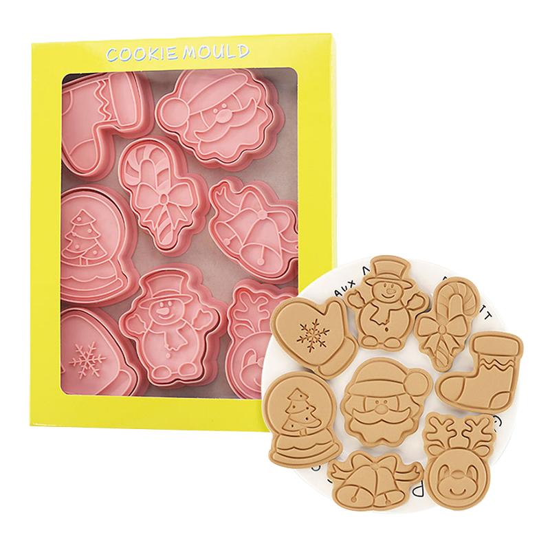 Christmas Cookie Cutter Stamp Cat Shape Mold Pastry For Baking Biscuits Christmas Cookie Type Cake Decor Cookie Cutters