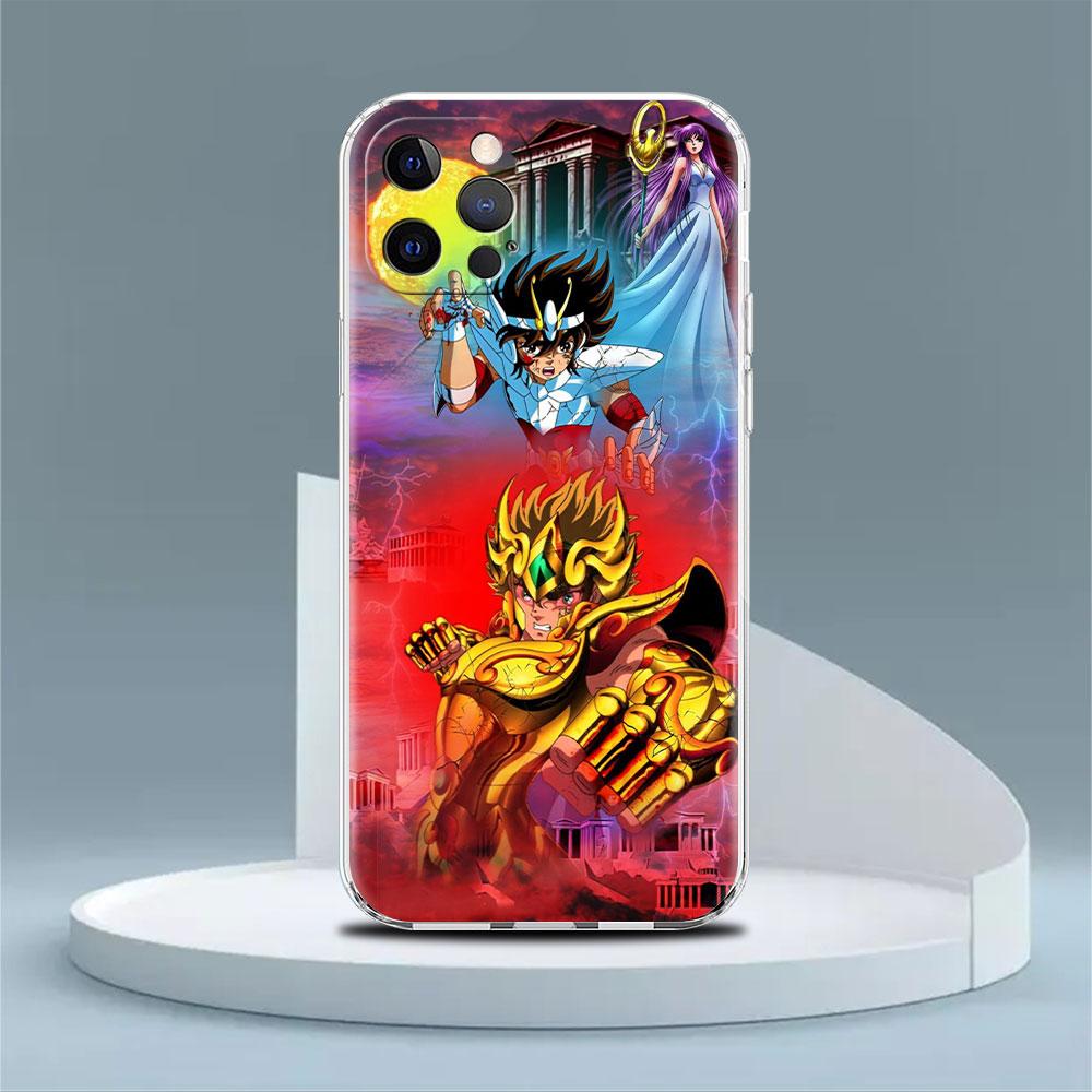 Sainte Seiya Japan Anime Cover For Apple iPhone 14 13 12 11 Pro Max XS XR max X 8 7 6S 6 Plus Silicone Soft Phone Funda Case