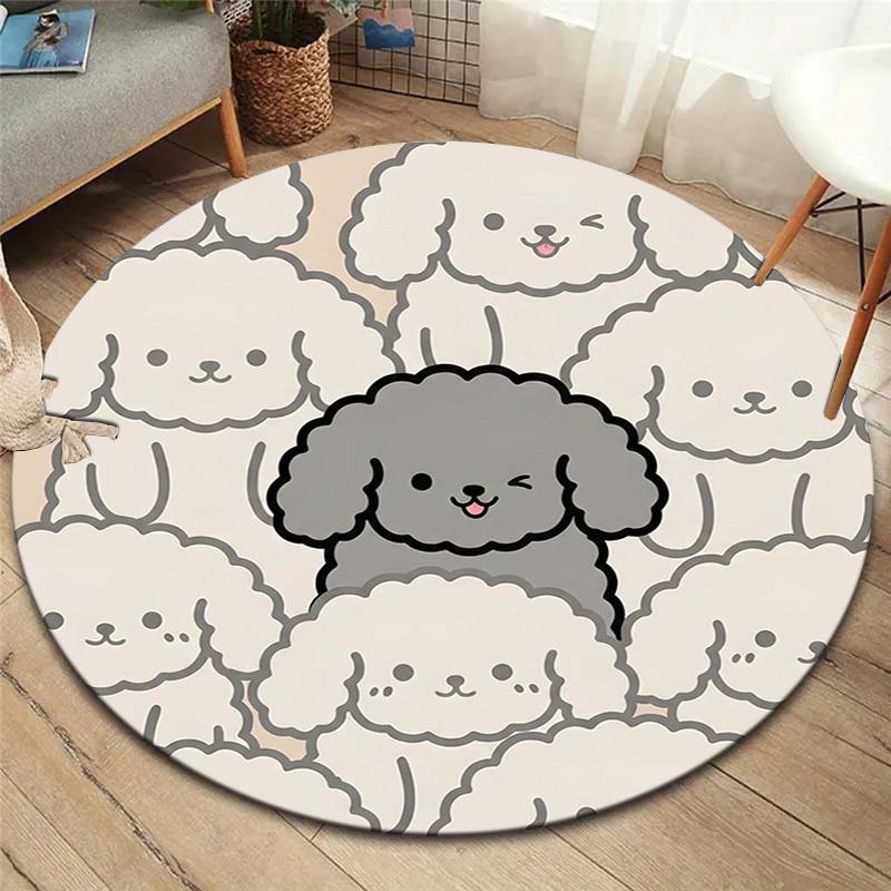 

1Pc Poodle dog Print Flannel Blanket, High quality Comfortable for All Seasons, Home Decor, Warmth and Comfort, Perfect for Christmas Gifts 80cmx80cm