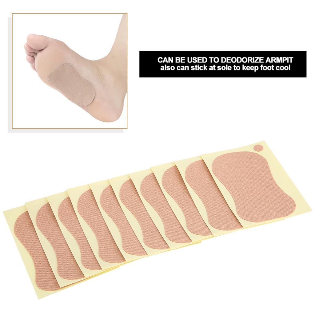 10ks 9 x 6,5cm Deodorantová náplasť pod pazuchu Unisex Absorpčná podložka pod pazuchy proti potu