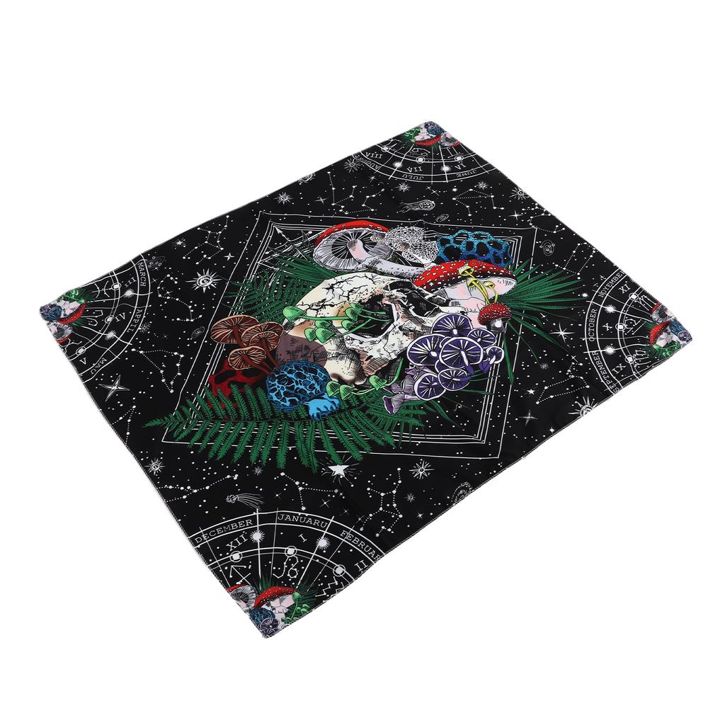Decorative Tapestry Colorful Mushroom Skull Pattern Soft Lightweight Exquisite Beautiful Backdrop