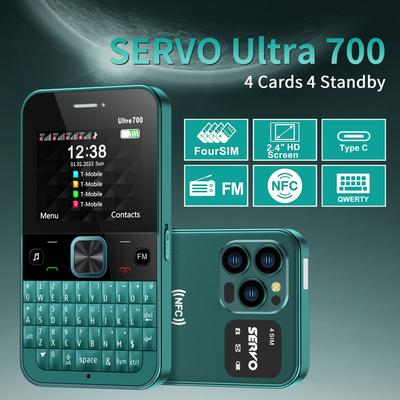 Telemóvel para Idosos com Botões Máquina de 4 Funções Controlo de Acesso NFC Telemóvel 2G de Reserva
