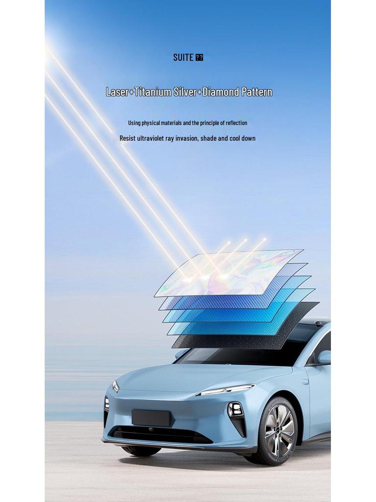 Car Windshield Sunshade Umbrella – Heat Insulation & Sun Protection for Small Cars