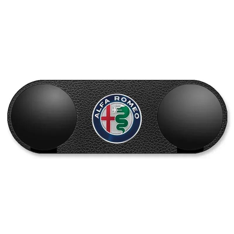 

For Alfa Romeo Car Sticky Hook USB Cable Double-Hook Organizer For Alfa Romeo Giulia Stelvio Giulietta 156 159 147 Mito Tonale B чёрный