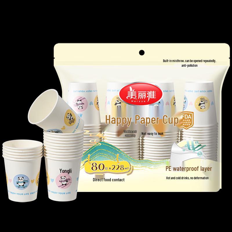 Meiliya Extra Dicke Einweg-Pappbecher