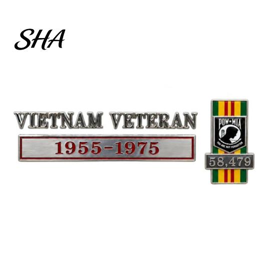 Gulf War Service Tribute Decal Veteran Car Emblem, Metal Badge for Truck SUV, Operation Desert Storm Sticker Rustproof Auto Bumper Tailgate, Veterans 1pc
