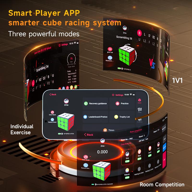 Ai Smart Magnetic Magic Cube 3x3x3 Professional Speed Puzzle 3x3 3×3 Children Toy QY Speedcube Cubo Magic