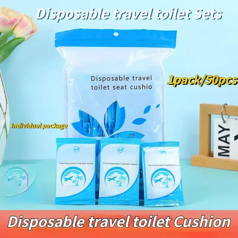 10-50Pcs Toilet Seat Cover Mat Disposable Travel Toilet Seat Protector Portable Camping Hotel Toilet Pads Bathroom Accessories