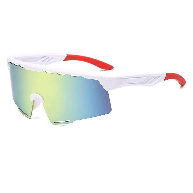 European American High-end Integrated Cross-border Windproof Sports Sunglasses Women Colorful Cycling Outdoor Hiking Eye Protection Glasses Men