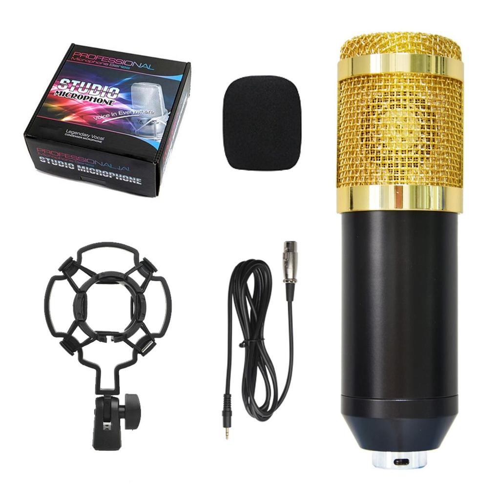 Condenser Microphone Small Set Mobile Phone Computer Anchor Live Karaoke Recording Microphone