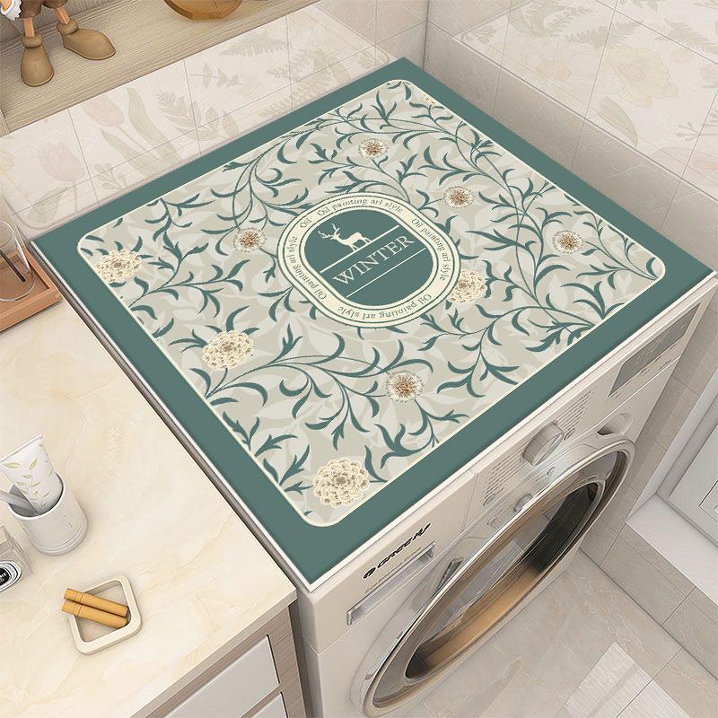 Dust Cover Mat for Drum Washing Machine, Refrigerator & Household Appliances - Non-slip, Absorbent, Diatomaceous Earth, Sunscreen Protection.