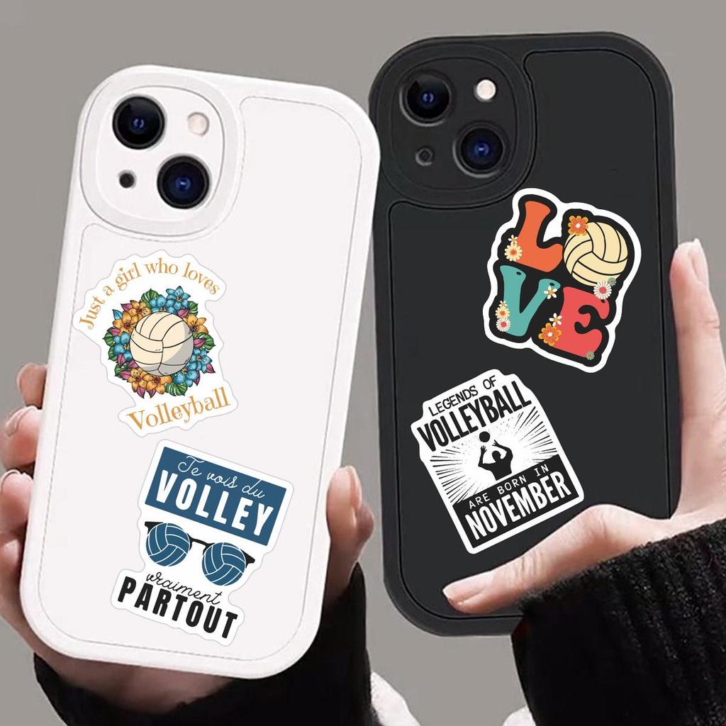 50 Creative Volleyball Slogan Stickers for Notebooks & DIY Suitcases