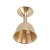 Brass Ornaments Wine Glass Shape 4cm Diameter 5cm Height Golden Vintage Style Home Decoration