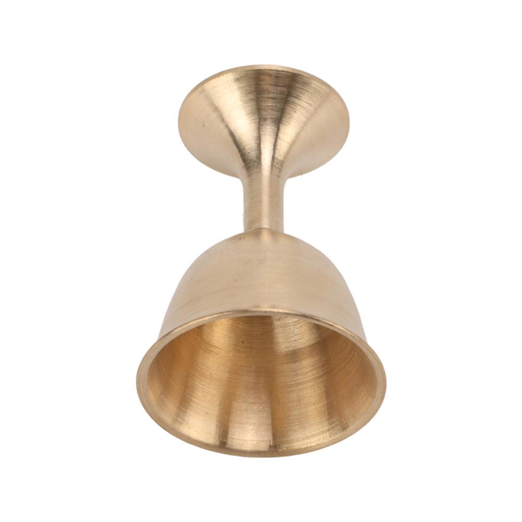 Brass Ornaments Wine Glass Shape 4cm Diameter 5cm Height Golden Vintage Style Home Decoration