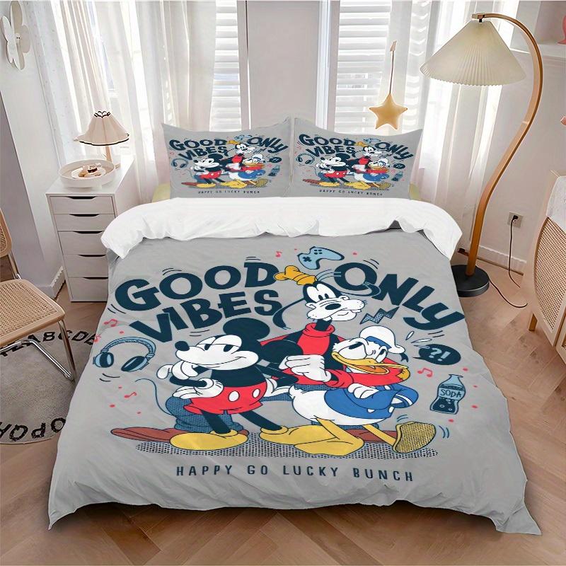 

3pcs set GOOD VIBES BUNCH print bedding quilt cover, soft and comfortable quilt cover suitable for bedroom and guest room26 135x200cm