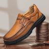 Retro Men Casual Leather Shoes Spring Autumn Breathable Comfortable Sneakers Handmade Work Shoes Flats Shoe Loafers Plus