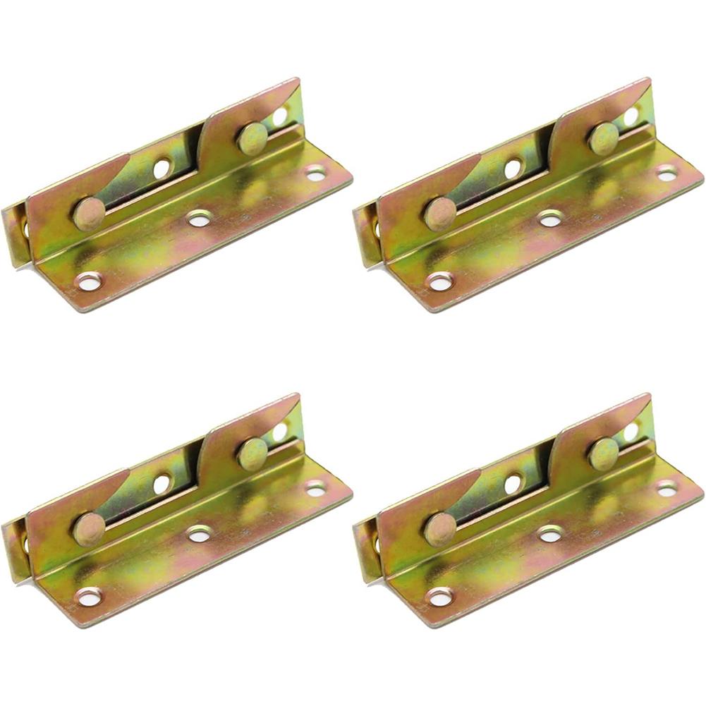 Snap Connectors Bed Rail Bracket 4 Sets Bed Rail Bracket Brass Connection