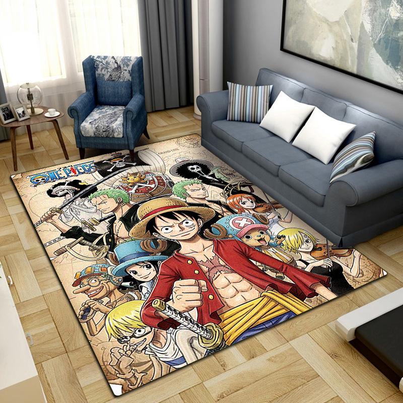 Nami Luffy Zoro Sanji Print Carpet Large Area Rug Non Slip Washable Floor Mat Bedroom Home Decor LXR152