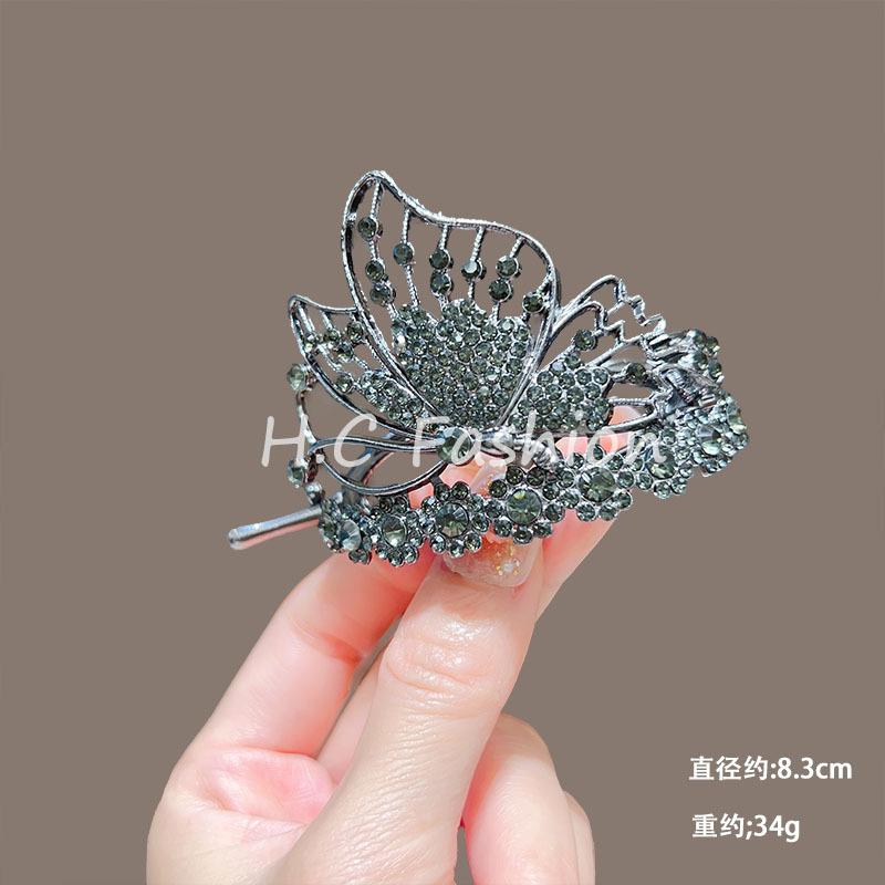 Trendy Personal Flower Hairpins Women Pearl Hair Clips Accessories Temperamental Alloy Hair Accessories
