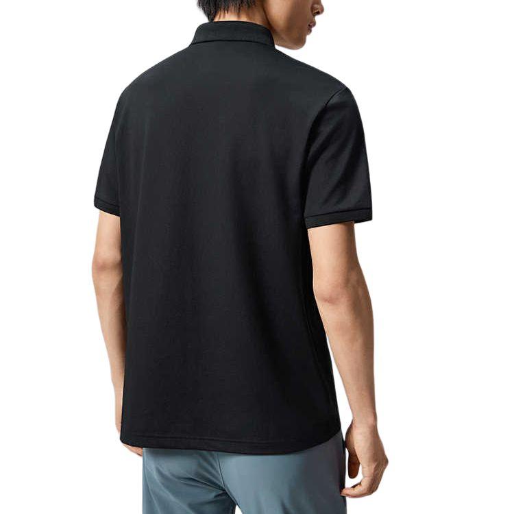 Saucony Comfortable Breathable Versatile Short Sleeve Polo Shirt Men tops Black SA2250SP62C-BK001