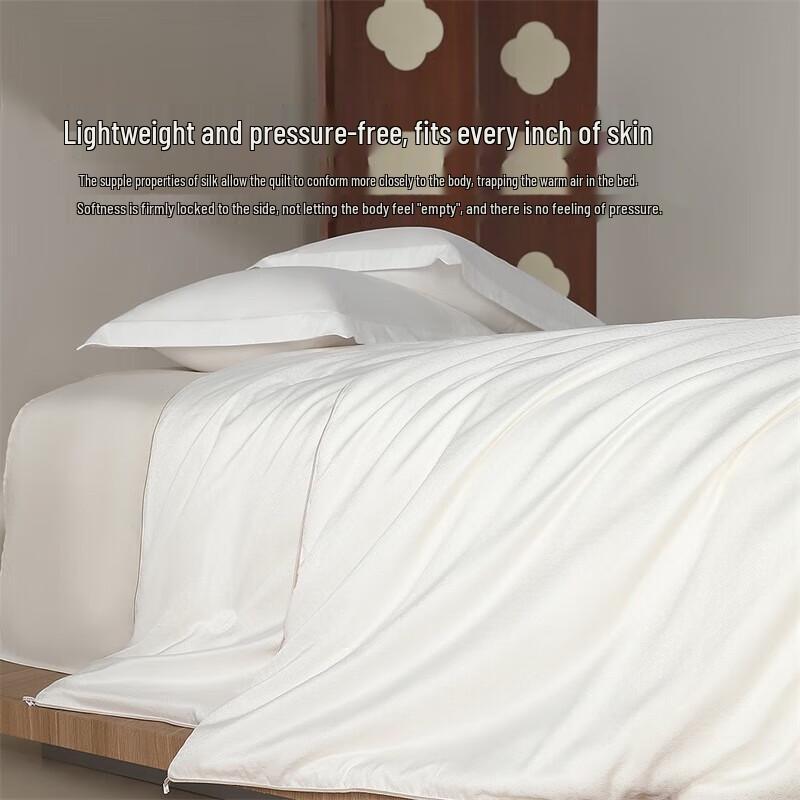 Mercury Home Textiles 100% Tussah Silk All-Season Duo Quilt