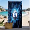 Пляжний рушник з принтом Chelsea FC, швидковисихаючий, м'який, портативний, великий прямокутний пляжний килимок для подорожей, басейну