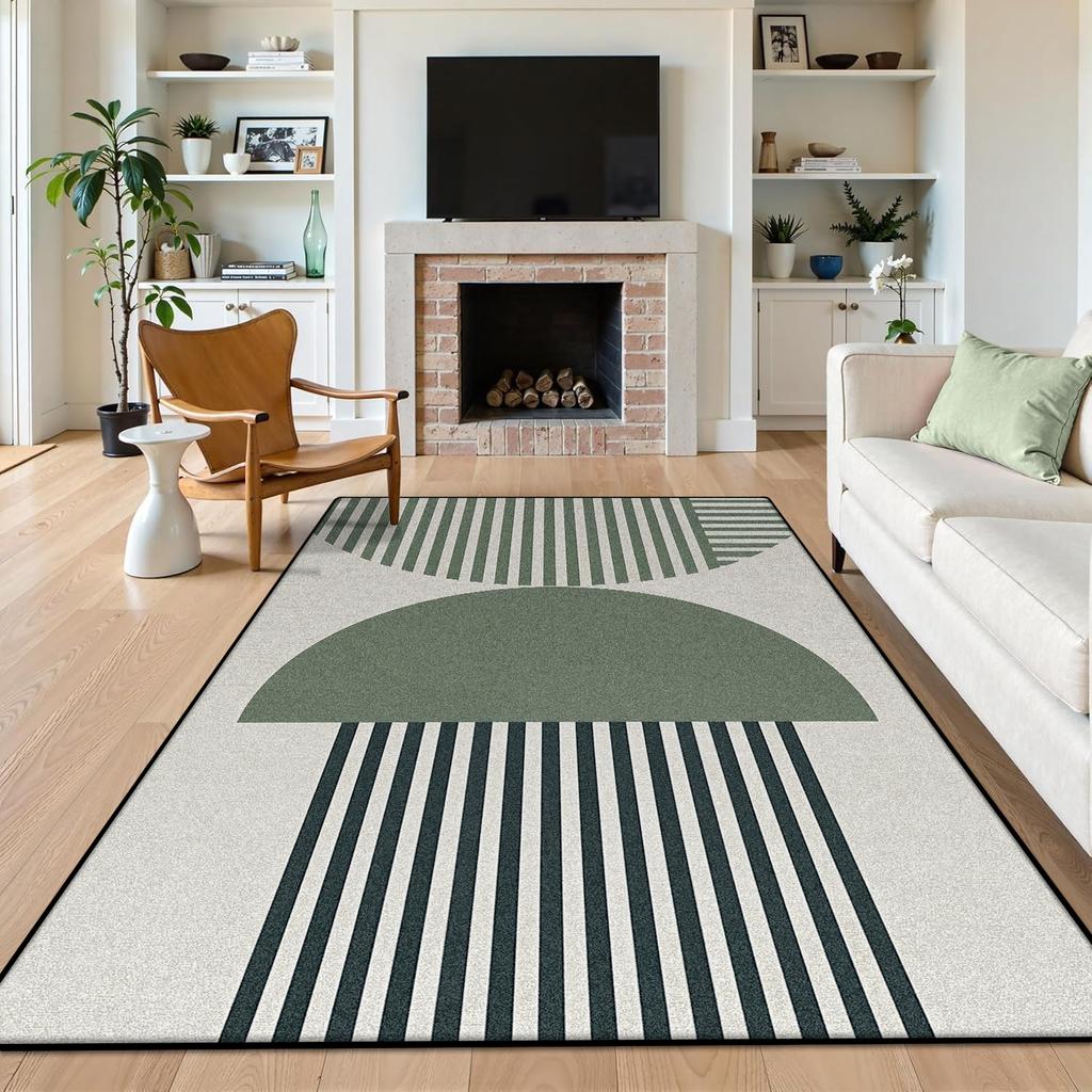 Modern Geometric Carpet Large Area Anti-fouling Short Velvet Nordic Household Bedroom Mat Non-slip Living Room Sofa Rug Office