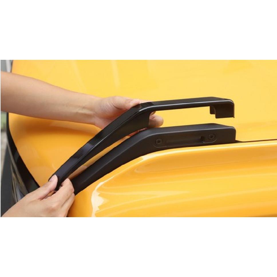 Black Engine Hood Hinge Cover Decor Trim Exterior Accessories for Ford Bronco