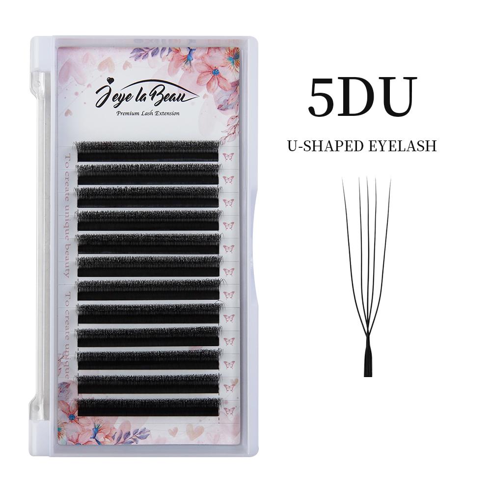 Goddess U Shaped YY 3D 4D 5D Eyelashes Extension Handmade Premium Soft Premade Fan U Lashes Beauty Makeup W Bloom Lashes